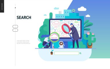İş serisi - arama sayfası web şablonu