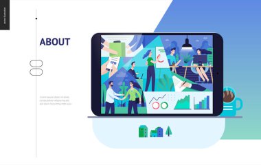 İş serisi - firma, office yaşam web şablonu hakkında