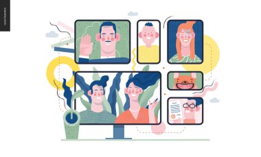 Teknoloji konu illüstrasyon