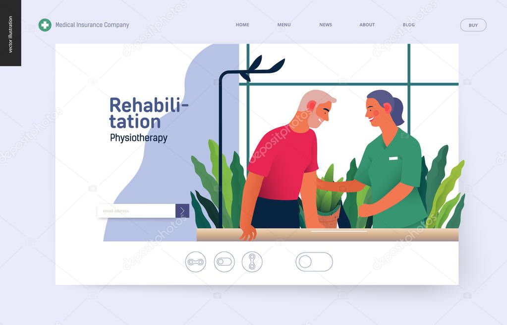 Medical insurance template - rehabilitation and physiotherapy