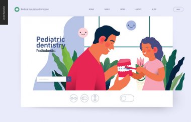 Pediatrik Diş Hekimliği-tıbbi sigorta Web şablonu