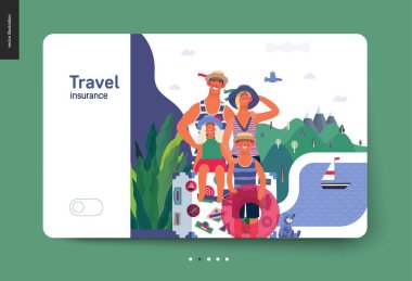 Seyahat sigortası-tıbbi sigorta Web şablonu