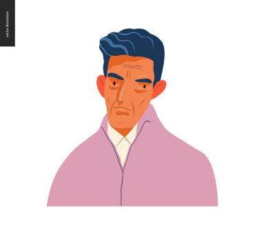 Gerçek insanlar portreler - esmer adam