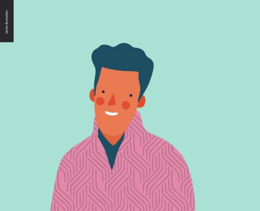 Parlak insanlar portre - genç adam