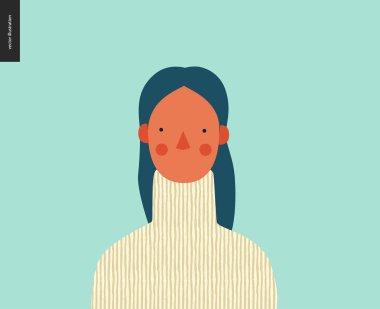 Parlak insanlar portre - genç kadın