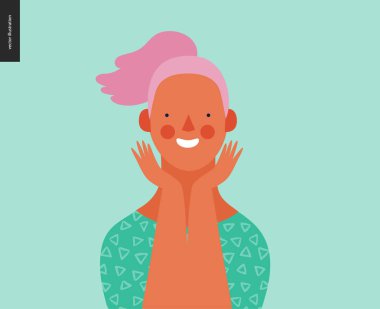 Parlak insanlar portre - genç kadın