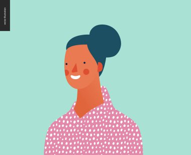 Parlak insanlar portre - genç kadın