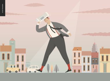 Yağmur - çalışan işadamı