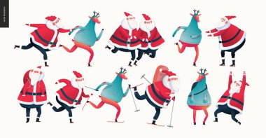 Sporting Santa ve geyik seti