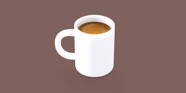 Kawiarnia 3D ilustracja — Zdjęcie stockowe