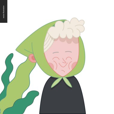 Parlak karakterlerin portreleri