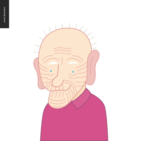 Retratos de personajes brillantes — Vector de stock