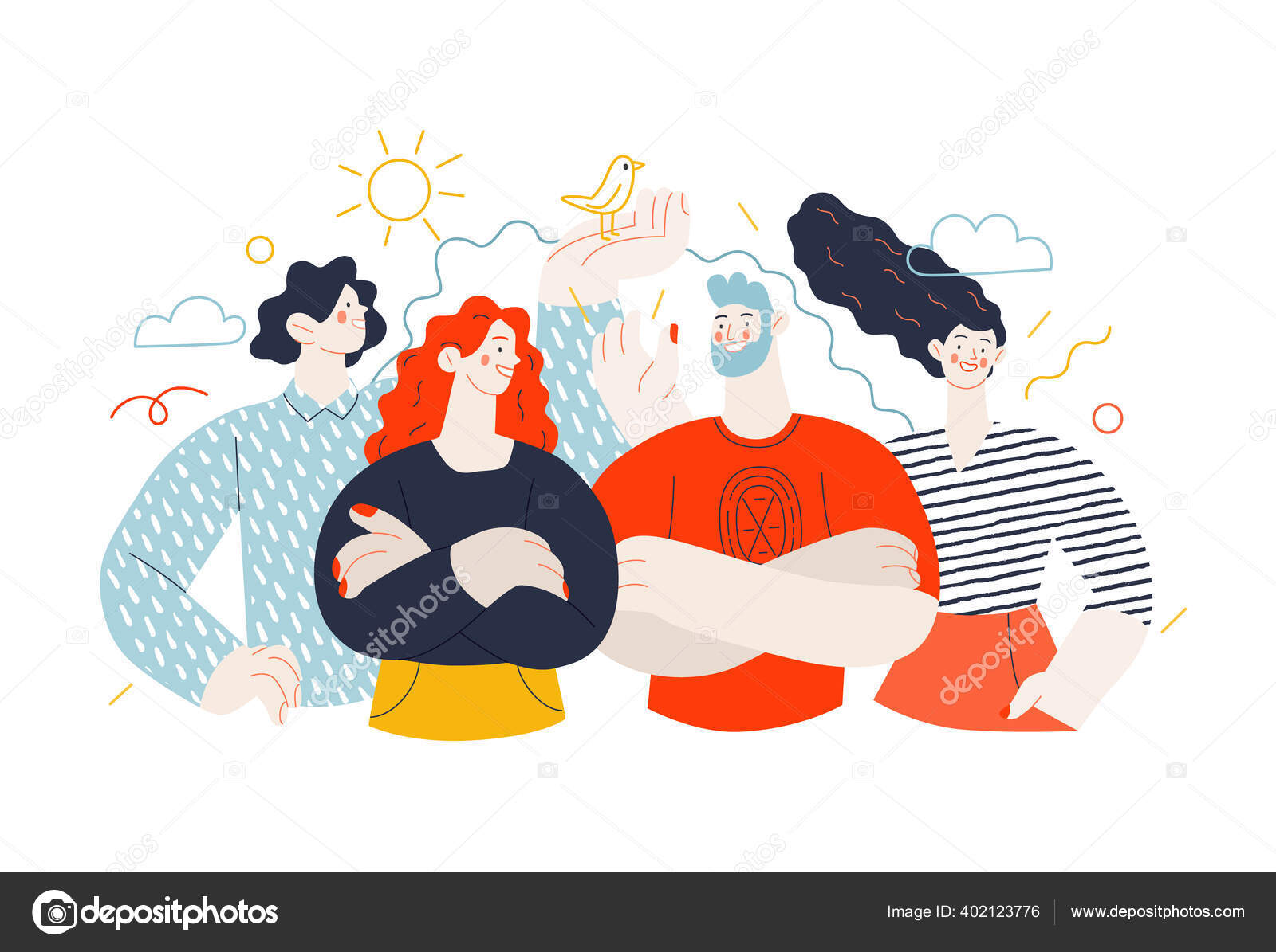 Business topics - our team Stock Vector Image by ©grivina #402123776