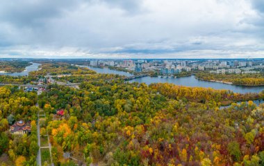 Bir yükseklikten Kiev Panorama
