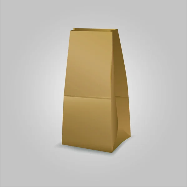 Papieren Zak Voor Verpakkingsproducten — Stockvector