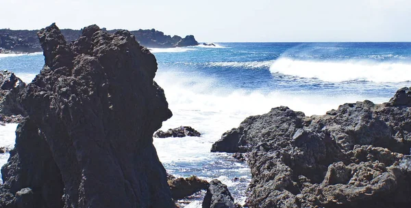 Vista Lanzarote 11H30 Julho 2015 Ilhas Canárias Espanha — Fotografia de Stock