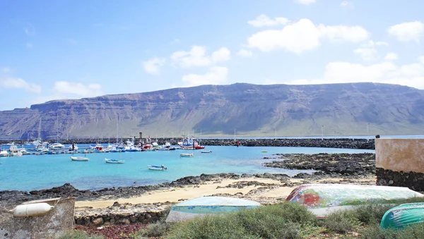 Kilátás Lanzarote Július 2015 Kanári Szigetek Spanyolország — Stock Fotó