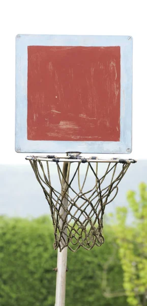 Basketball Korb Einem Park Gijn Uhr 2015 Asturien Fürstentum Asturien — Stockfoto