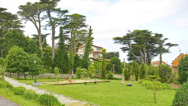 Paisagens Comillas Costa Cantábrica 17H45 Maio 2015 Cantábria Espanha Europa — Fotografia de Stock