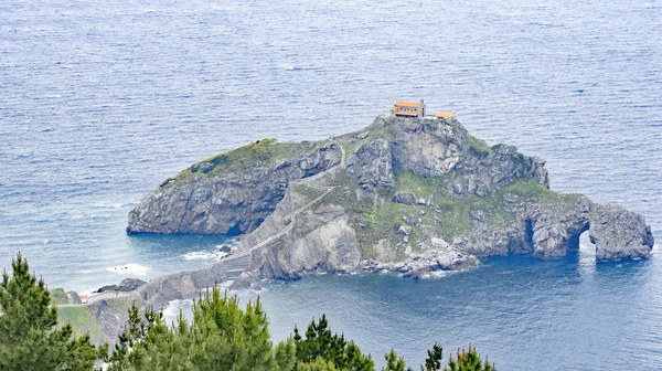 Sahil Kaya Gaztelugatxe Mayıs 2015 Vizcaya Spanya Europe — Stok fotoğraf