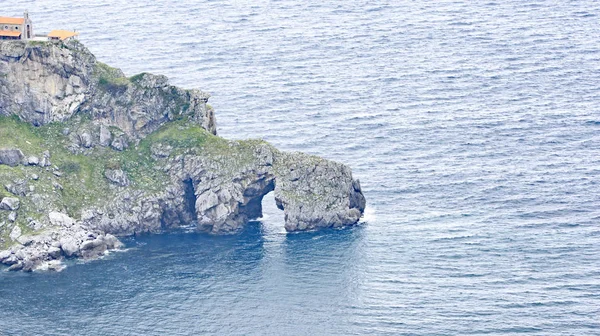 Costa Roca Gaztelugatxe Mayo 2015 Vizcaya España Europa —  Fotos de Stock