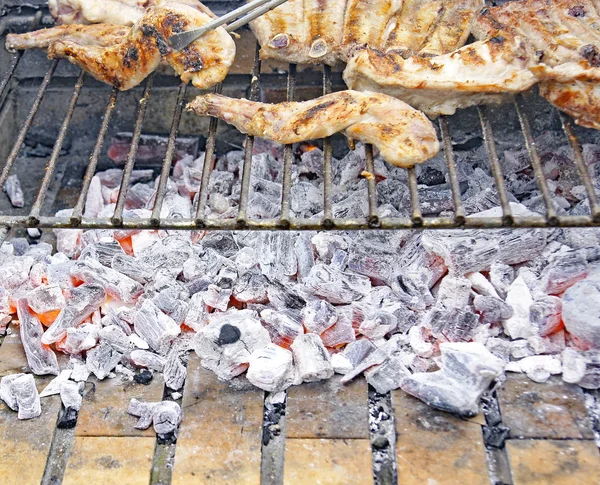 Barbecue Het Veld Uur Mei 2015 Asturias Spanje — Stockfoto