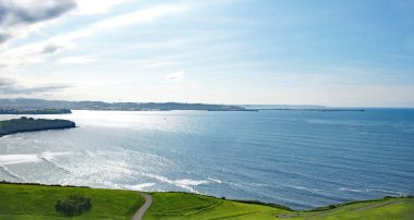 Asturias peyzaj 16:45 p.m.; 18 Mayıs 2016; Asturias, İspanya Gijn, Asturias Prensliği