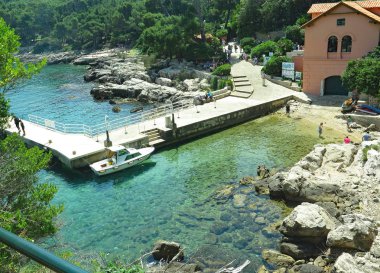 12:45 PM Lokrum Adası.; 15 Ağustos 2017; Hırvatistan, Europe