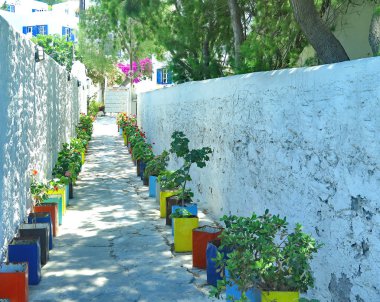 Mykonos, Yunanistan, Avrupa'nın görünümü