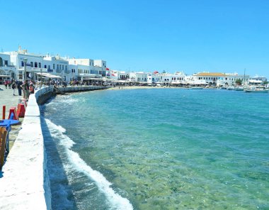 Mykonos, Yunanistan, Avrupa'nın görünümü