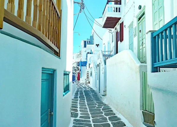 Mykonos, Yunanistan, Avrupa'nın görünümü