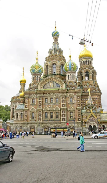 Kyrkan Saint Frälsaren Sankt Petersburg Ryssland — Stockfoto