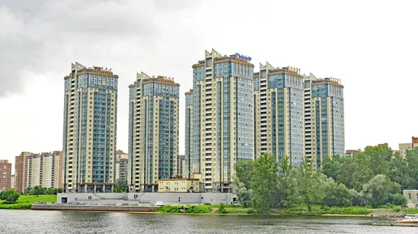 Березі Річки Санкт Петербург Російська Федерація — стокове фото
