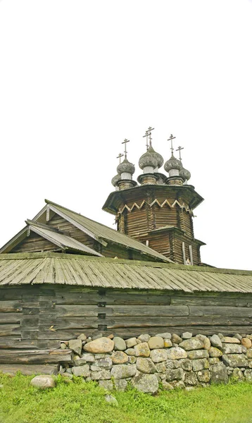 Vecchia Architettura Russa Mandrogi Luglio 2015 Russia — Foto Stock
