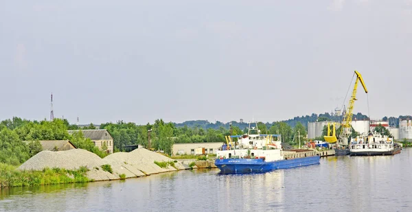 Fluss Russland Schiffbar Uhr Juli 2015 Russland — Stockfoto