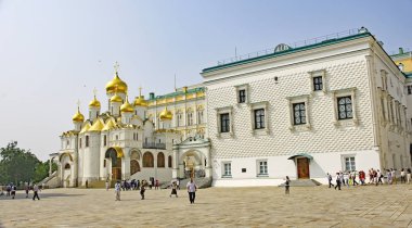 Kremlin manzarası, Moskova, Rusya