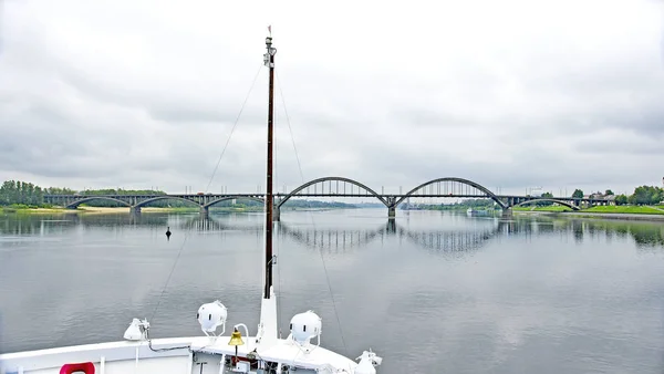 Rzeka Żeglalna Rosji Lipca 2015 Rosja — Zdjęcie stockowe
