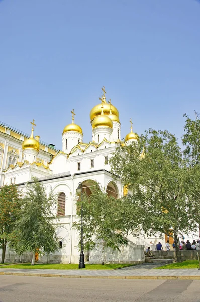 Vista Dos Edifícios Jardins Kremlin Moscovo Rússia — Fotografia de Stock