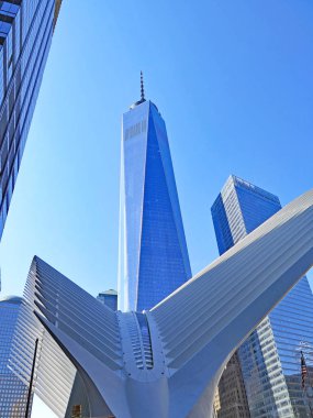 New York'un binaları ve gökdelenleri; 18:55 p.m .; 14 Temmuz 2015; New York, Amerika Birleşik Devletleri