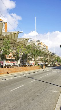 Barselona, Catalunya, İspanya, Avrupa'daki Pıhtı bölgesinde carrer del Clot veya calle de Aragn'daki süs yapıları