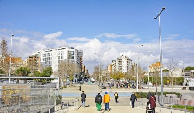 Barcelona, Catalunya, İspanya, Avrupa'da Les Glories Katalanlar meydanı