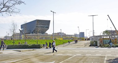 Barcelona, Catalunya, İspanya, Avrupa'da Les Glories Katalanlar meydanı
