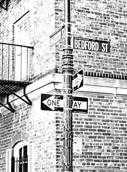 Corner Typical New York Street June 2014 Usa — Stock Photo, Image