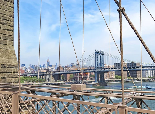 Brooklyn Bridge Manhattan Juli 2015 New York Usa — Stockfoto