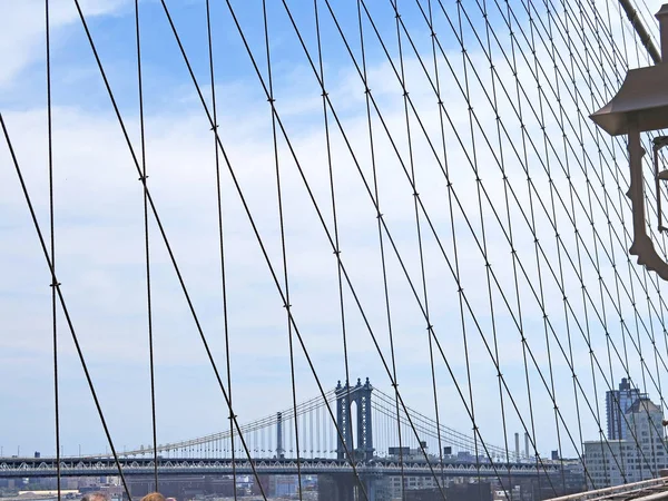 Brooklyn Bridge Manhattan Július 2015 New York Amerikai Egyesült Államok — Stock Fotó