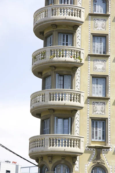 Architectural Detail Classic Building Poble Nou Neighborhood Barcelona Catalunya Spain — Stock Photo, Image