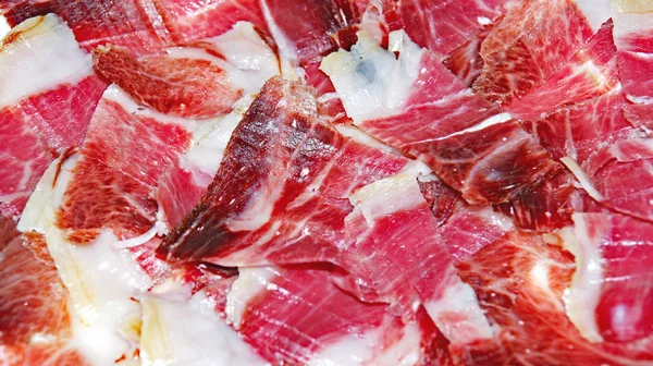 Serrano Ham Spanish Dish Декабря 2015 Барселона Каталония Испания — стоковое фото