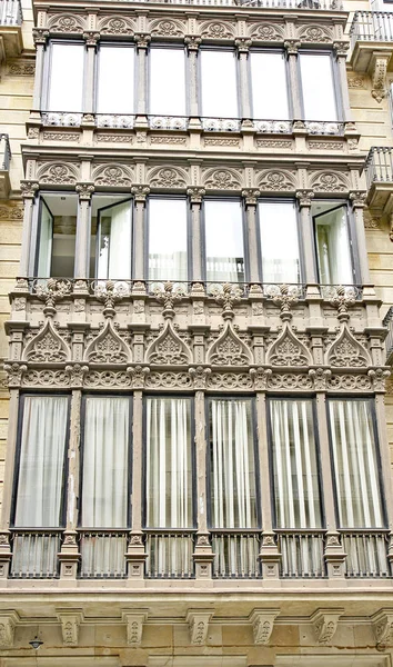 Fachada Edificio Clásico Barcelona Julio 2015 Barcelona Cataluña España —  Fotos de Stock