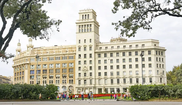 Plaza Catalunya Barcelona Julio 2015 Barcelona Cataluña España — Foto de Stock