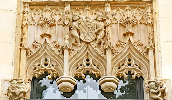 Ornamentations Can Sentmenat Building Barcelona Catalunya Spain Europe — Stock Photo, Image